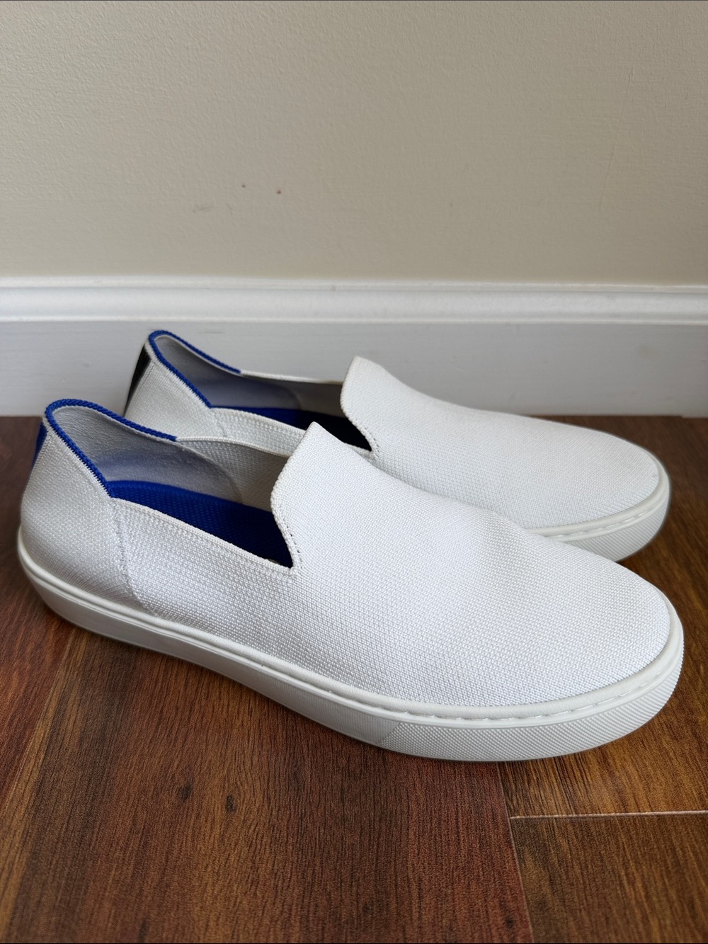 Rothy’s Slip On Loafer Sneakers Bright White Womens 7.5